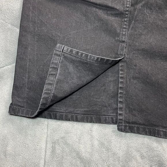 Vintage Y2K Lauren Ralph Lauren LRL Black Denim Midi A-Line Skirt Size 8 - Picture 5 of 8